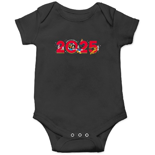 Disneyss Characters Mickey Pals Cheers To The New Year 2025 Onesies