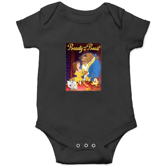 Disneyss Beauty And The Beast Distressed Movie Poster Onesies