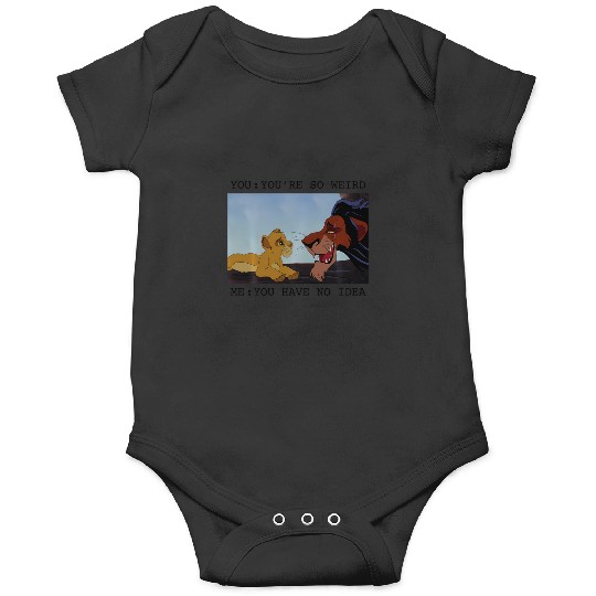 Disney The Lion King Simba Scar You'Re So Weird Meme Onesies