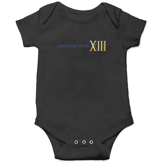 Disneyss Kingdom Hearts Organization Xiii Big Chest Text Logo Onesies