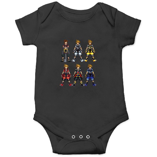 Disneyss Kingdom Hearts Sora Epic Costumes Collage Chest Logo Onesies