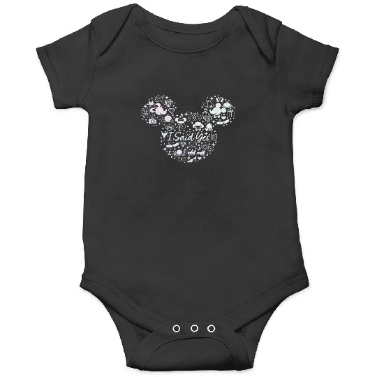 Disney I Said Yes Engagement Proposal Mickey Hea Onesies