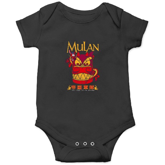 Disney Mulan Mushu Dragon Stone Head Graphic Onesies