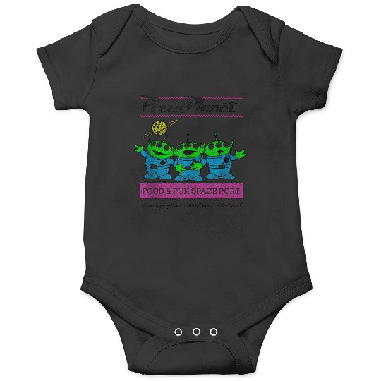 Disney Pixar Toy Story Aliens Pizza Planet Pastel Logo Onesies
