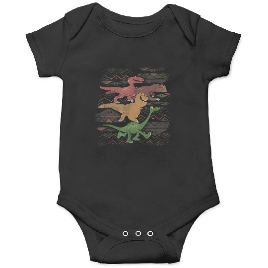 Disney Pixar The Good Dinosaur Dino Retro Cave Painting Logo Onesies