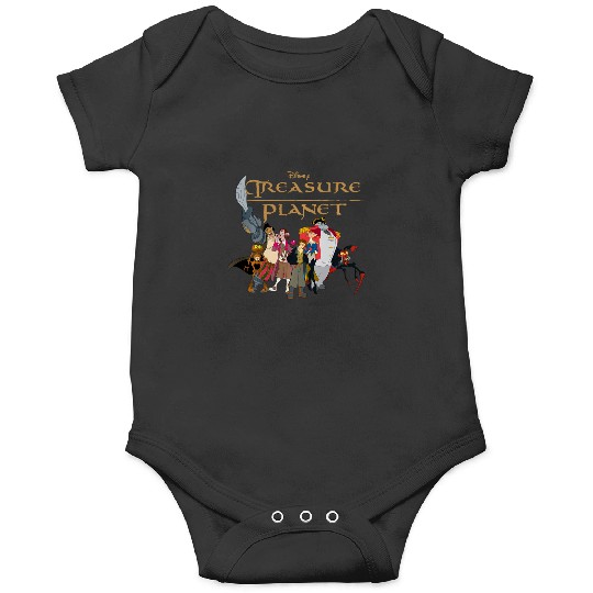 Disneys treasure planet logo and characters long sleeve Onesies