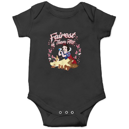 Disneyss Snow White Fairest Floral Wreath Graphic Onesies