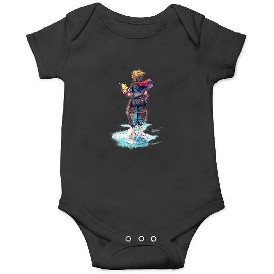 Disney Kingdom Hearts Sora Keyblade Hero Faded Starfish Onesies