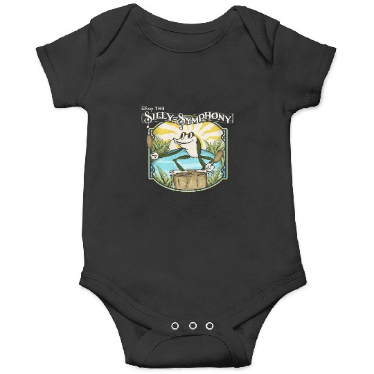 Disney Silly Symphonies Spring Frog Pond  Chest Logo Onesies