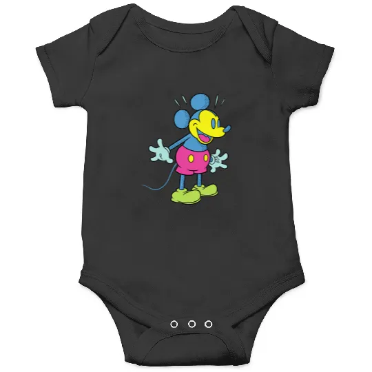 Disney Mickey Mouse Happy Surprise Retro Pop Art Onesies