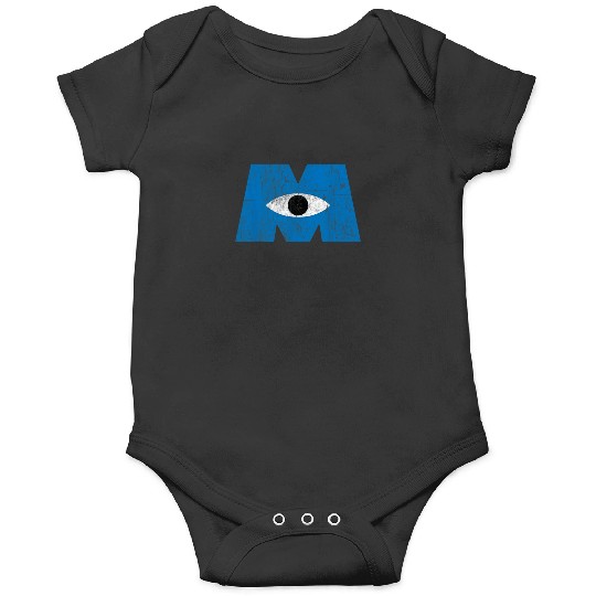 Disney Pixar Monsters Inc Distressed Cyclops Blu Onesies