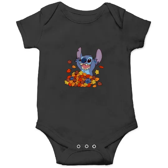 Disney Lilo Stitch Autumn Leaves Stitch Onesies