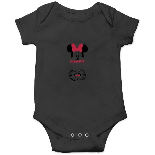 Minnie Mouse Mommy and Baby Maternity Shirt -Disney Pregnancy - Pregnancy Shirt - Bump Shirt - - Disney Shirt - Disneyland - Disney World 2 Onesies