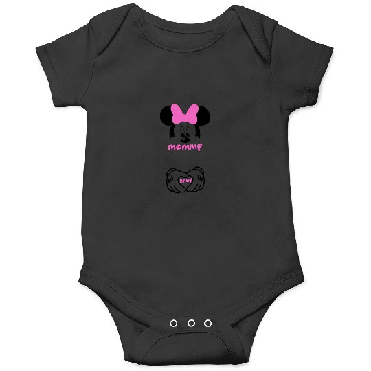 Minnie Mouse Mommy and Baby Maternity Shirt -Disney Pregnancy - Pregnancy Shirt - Bump Shirt - - Disney Shirt - Disneyland - Disney World 1 Onesies