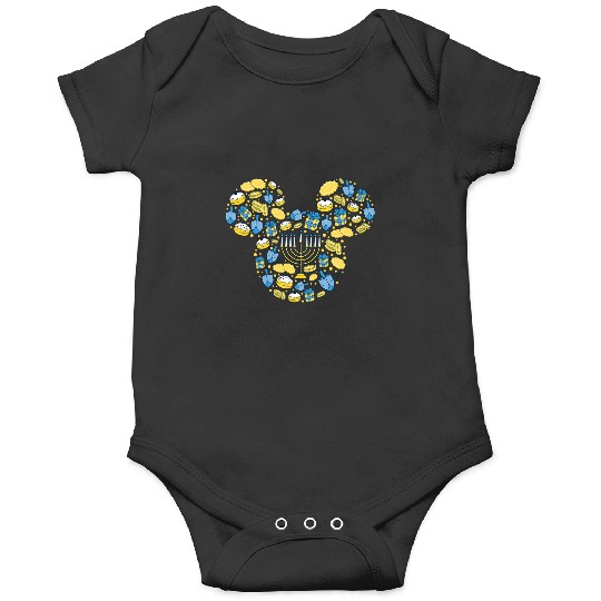 Disney Mickey Mouse Icon Hanukkah Chanukah Dreidel Menorah Onesies