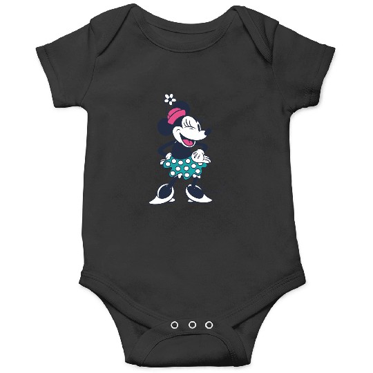 Amazon Essentials Disney Standing and Winking Retro Minnie Onesies