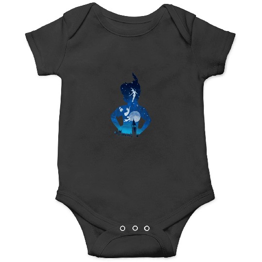 Disney Peter Pan Midnight London Flight Silhouet Onesies