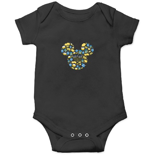 Disney Mickey Mouse Icon Hanukkah Chanukah Dreid Onesies