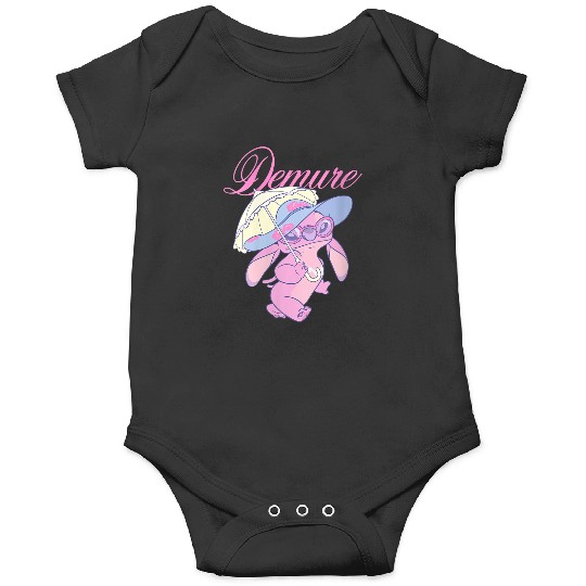 Disneyss Lilo Stitch Cute Fancy Angel Demure Big Chest Logo Onesies