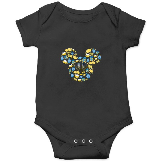 Disney Mickey Mouse Icon Hanukkah Chanukah Dreidel Menorah Onesies