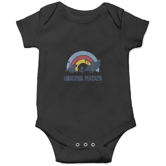 Disneys lion king hakuna matata distressed rainbow logo premium Onesies