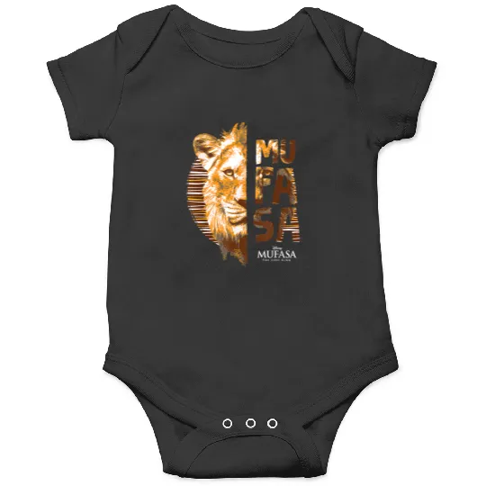 Disneyss Mufasa The Lion King Movie Faces And Name Sun Art Onesies