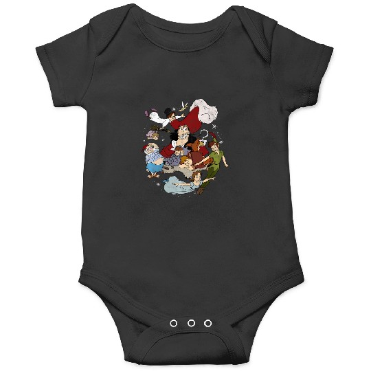 Disney Peter Pan Group Shot Stars Portrait Onesies