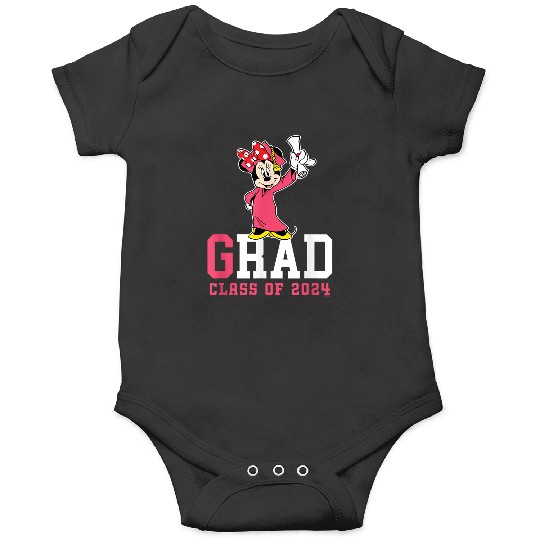 Disney Minnie Mouse 2024 Graduation Class Of 24 Rad Grad Onesies