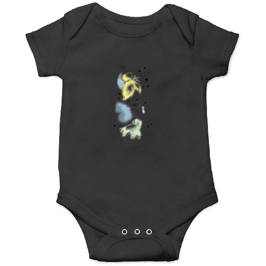 Disneys peter pan tinkerbell airbrush style sketch Onesies