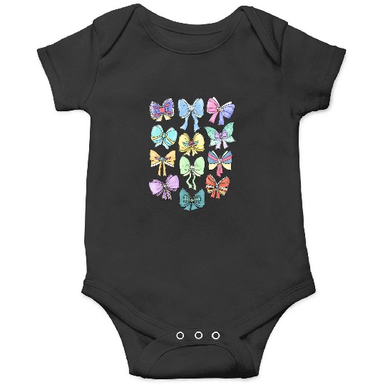 Disney Princess Cute Ribbons And Bows Pastel Colors Logo Onesies