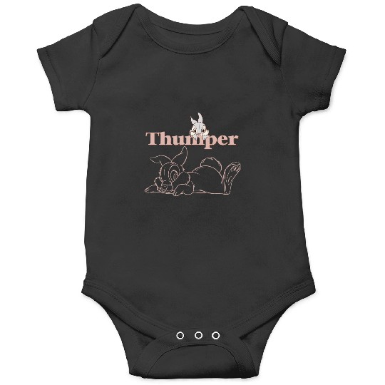 Disney Bambi Thumper Peach Outline Onesies