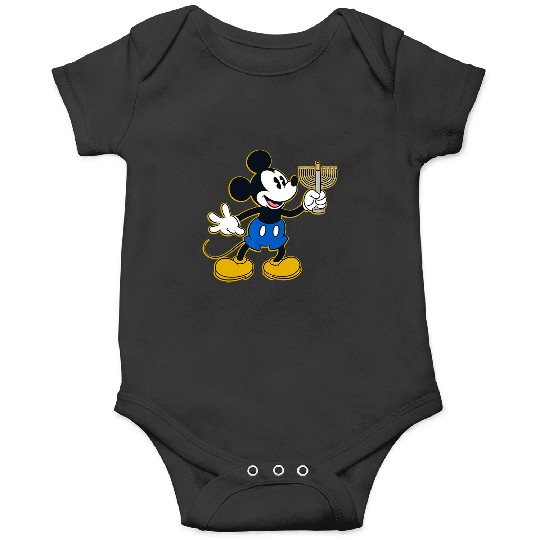 Disney Mickey Mouse Hanukkah Menorah Happy Holidays Onesies