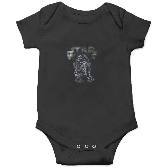 Star Wars R2D2  Distressed C2 Disney Onesies