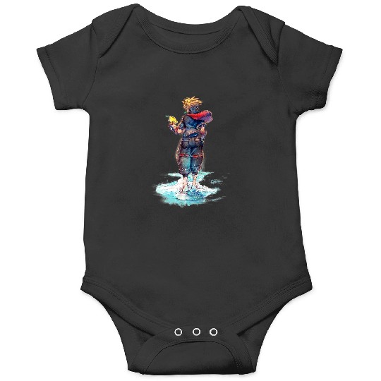 Disney Kingdom Hearts Sora Keyblade Hero Faded Starfish Onesies