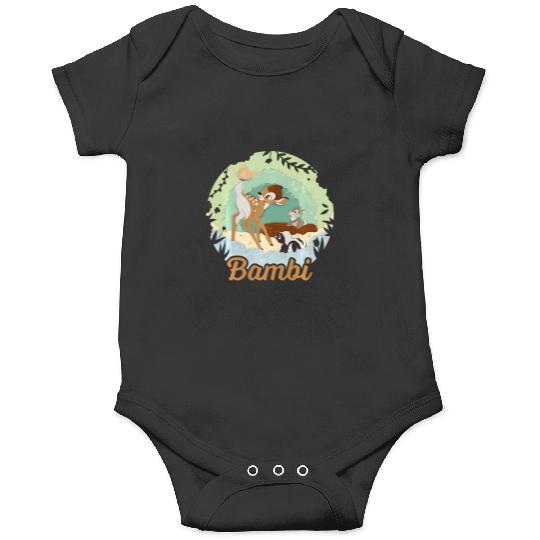 Disney Bambi Thumper And Flower Paper Cut Portrait Onesies
