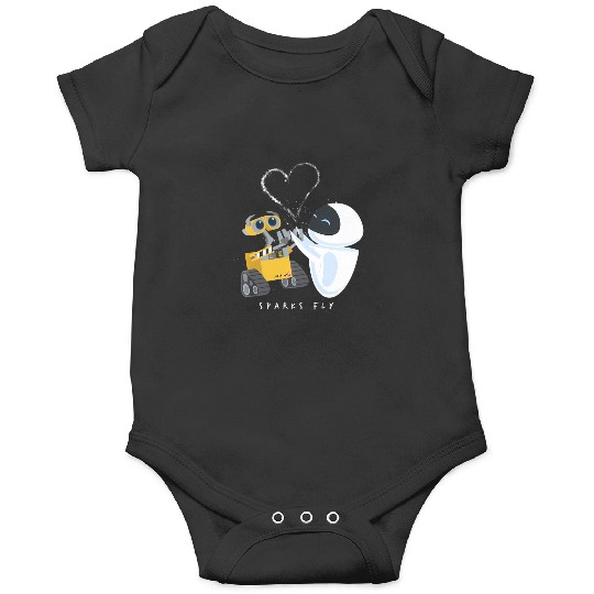 Disney Pixar Wall-E Eve Heart Sparks Fly Hoodie Onesies