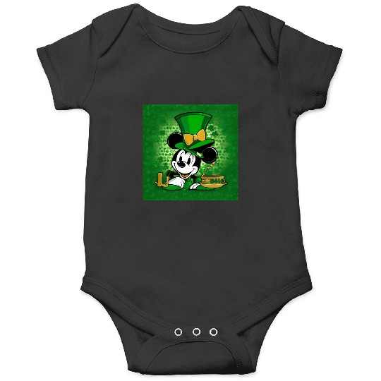 Steamboat Willie Celebrates St Patricks Day  SALE!! Mickey Retro Disney Shirt, Mickey Checkered Shirt, Vintage Disney, Retro Mickey, Mickey Gift S-5XL Onesies