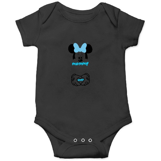 Minnie Mouse Mommy and Baby Maternity  -Disney Pregnancy - Pregnancy  - Bump  - - Disney  - Disneyland - Disney World 4 Onesies
