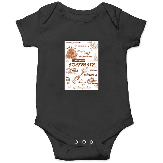 Evermore Tayl0r Swift print Onesies