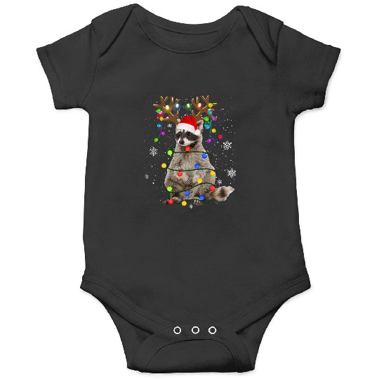 Raccoon Christmas Reindeer Lights Cute Raccoon Lover Xmas  : Bobs Burgers Family Shirt, Bobs Burgers Vintage Onesies