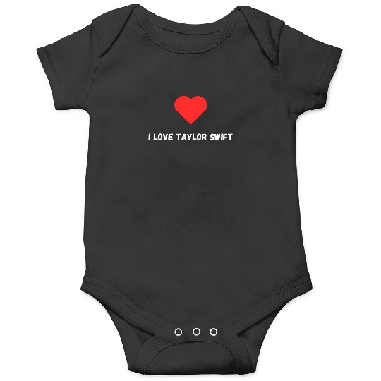 Discover I-Love-Taylor-Swift-I-Heart-Taylor-Swift-90S-Style-Ts-Baby-Tee T-Shirt Onesies