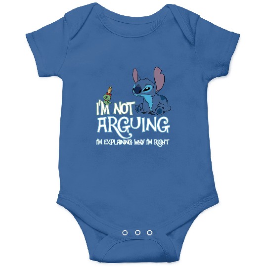 Stitch I'm Not Arguing Onesies, Stitch Onesies, Stitch Disneyworld Trip Onesies, Funny Disney Onesies