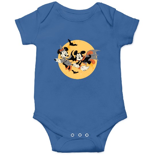 Happy Halloween Moon Disney Vampire Mickey Onesies