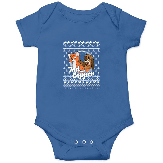 Disney The Fox and the Hound Christmas Tod And Copper Logo Onesies
