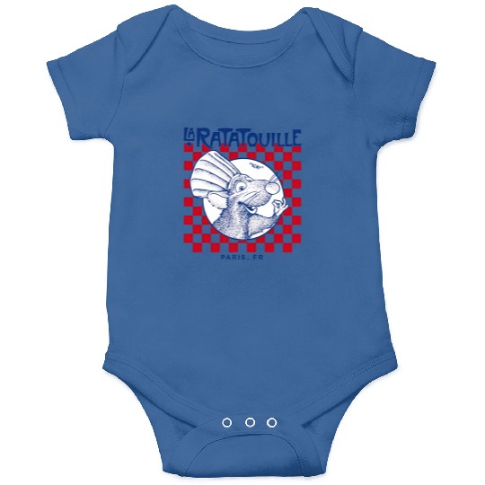 Disney Pixar Ratatouille Remy Paris Checkerboard Onesies