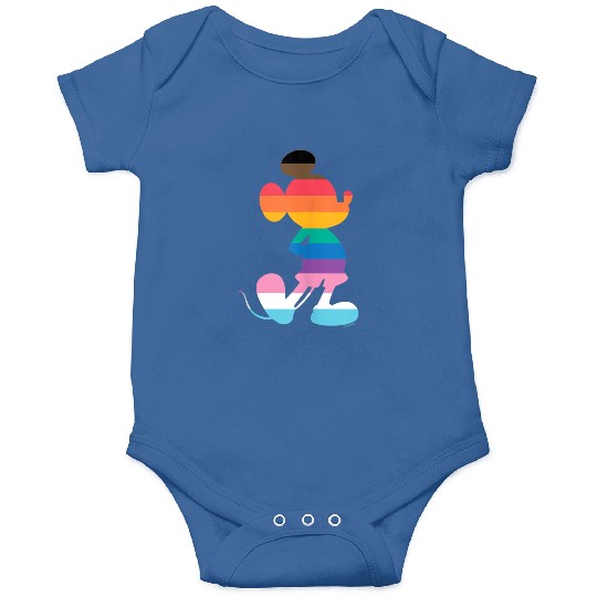 Disney Mickey Mouse Pride Inclusive Pose Rainbow Icon Fill Onesies