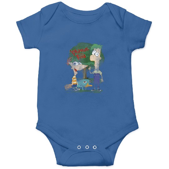 Disneys Phineas And Ferb Hanging Out With Perry Distressed Onesies