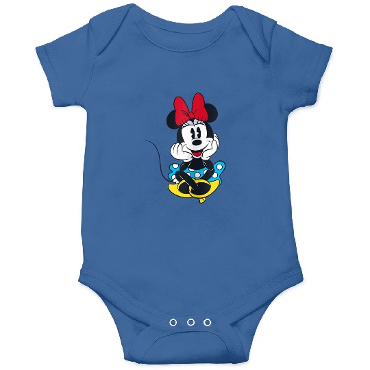 disneys Smiling Minnie Mouse Raglan Onesies