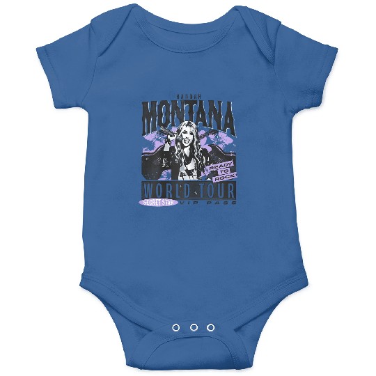 Disney Hannah Montana World Tour Ready To Rock Chest Poster gifts  Onesies