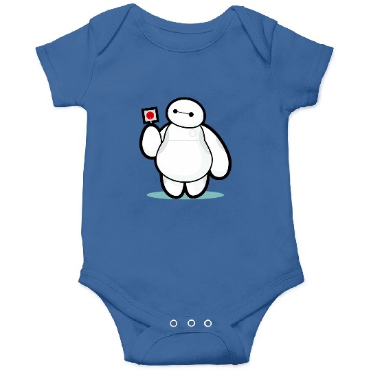 Disney Big Hero 6 Baymax With Lollipop Cute Shot Onesies